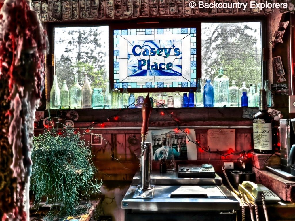 Casey's bar stain glass sign